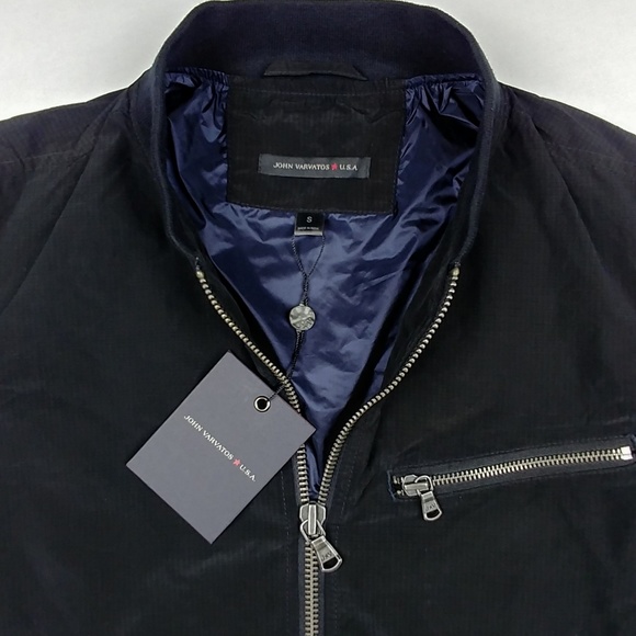 JOHN VARVATOS USA Full Zip Pocketed Bomber Jacket - Picture 4 of 8